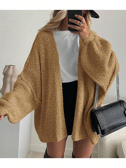 Zavelis™ Gilet Oversize en Maille Ouvert sur le Devant - image produit 3