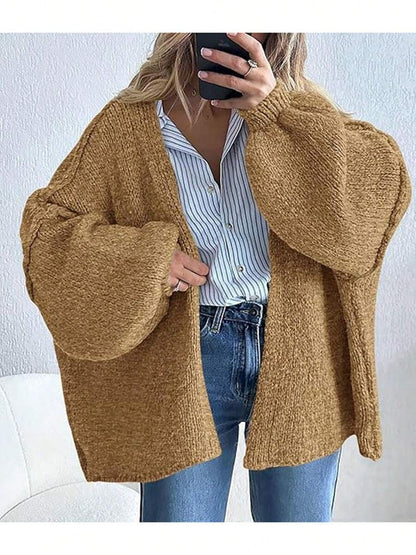 Zavelis™ Gilet Oversize en Maille Ouvert sur le Devant - image produit 6