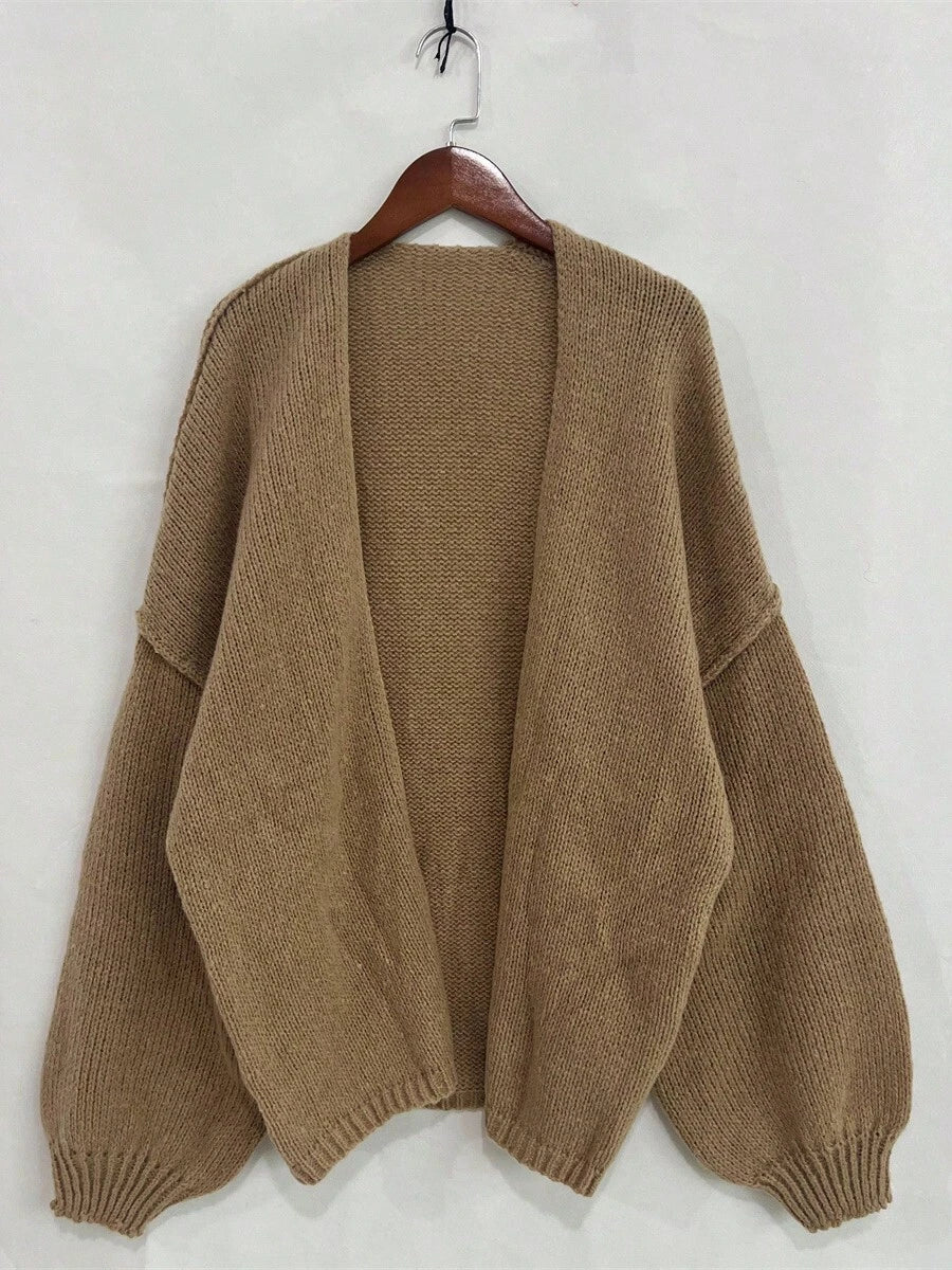 Zavelis™ Gilet Oversize en Maille Ouvert sur le Devant - image produit 7