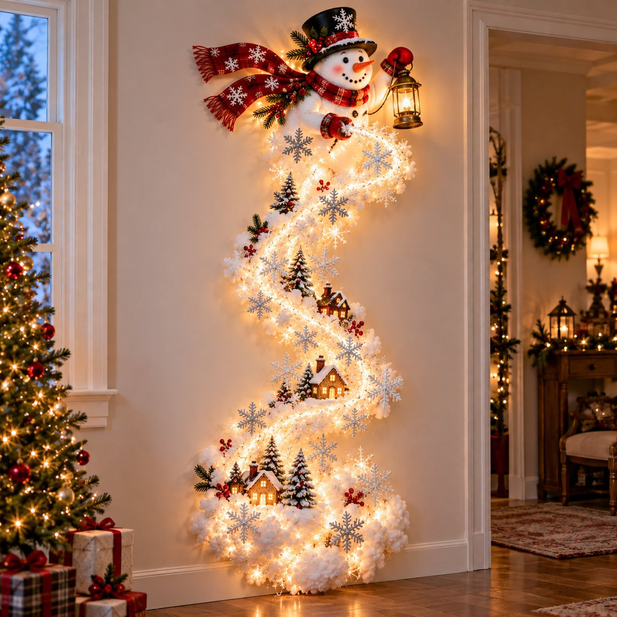 Zavelis™ Magic Trail Décoration Murale Lumineuse de Noël