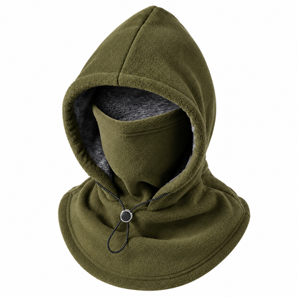 Zavelis™ Cagoule d’Hiver Doublée Polaire avec Cache-Visage Intégré