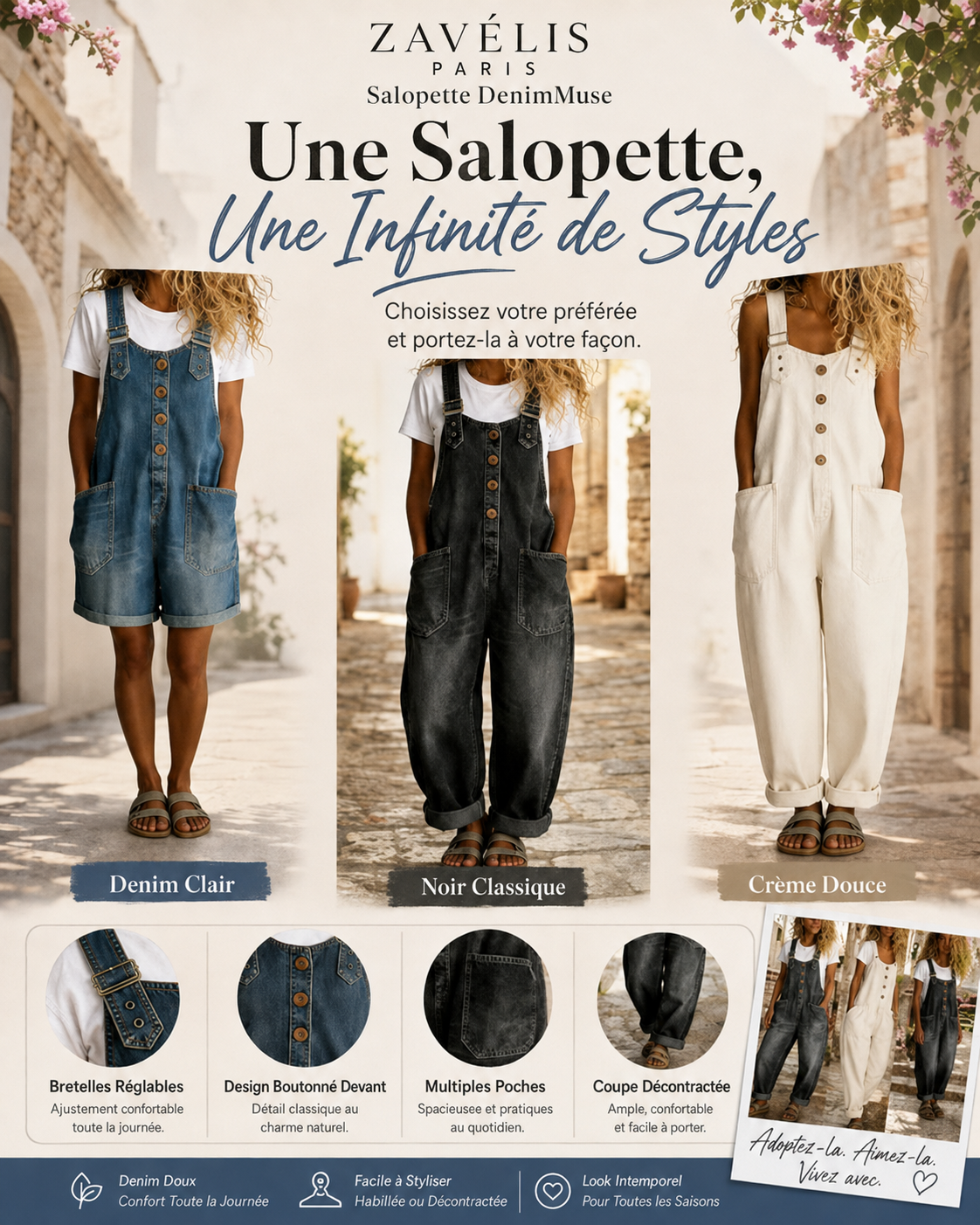 Zavelis™ Salopette en Jean