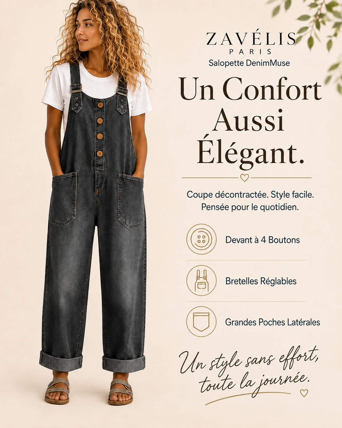 Zavelis™ Salopette en Jean