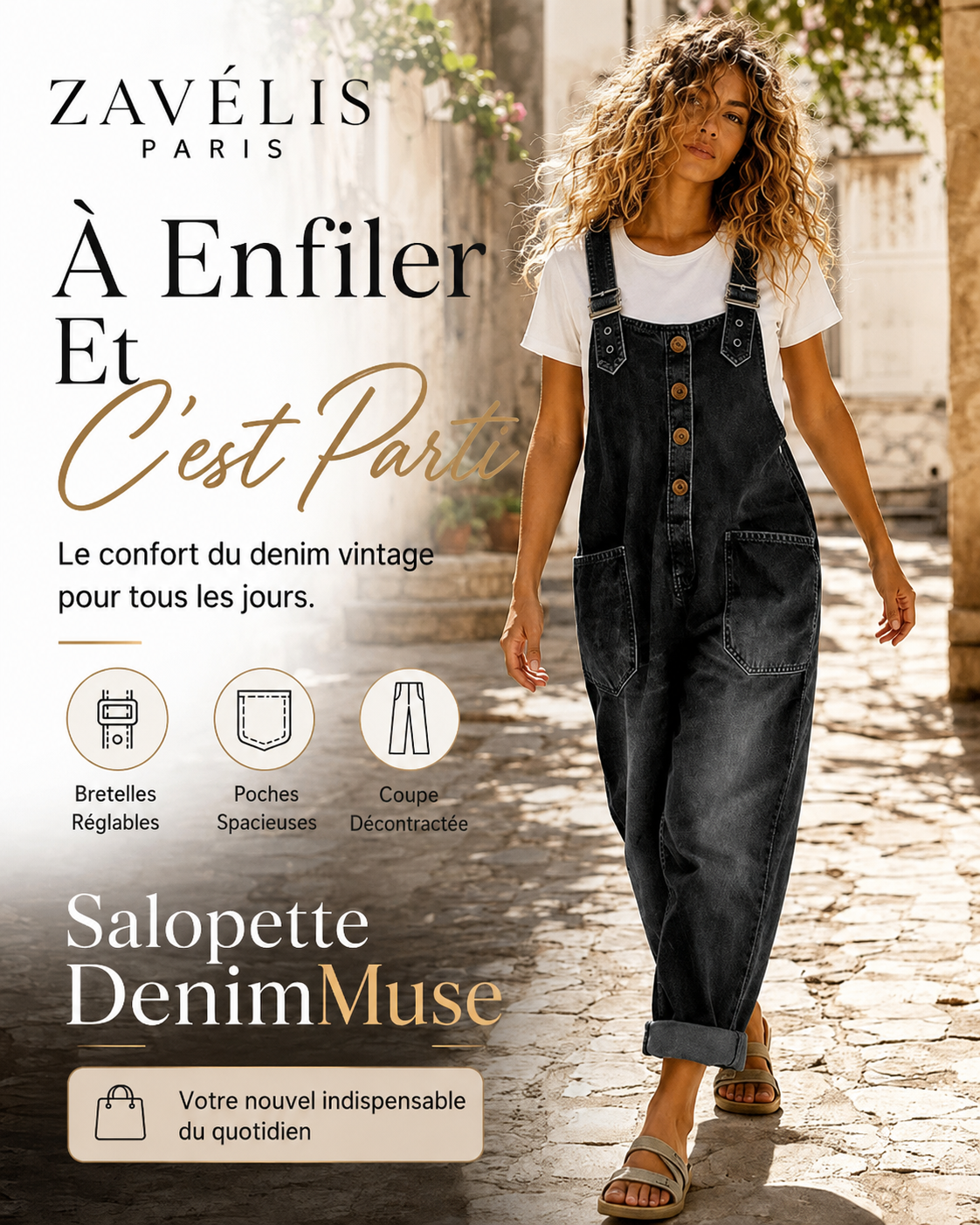 Zavelis™ Salopette en Jean
