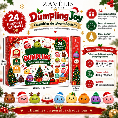 Zavelis™ Calendrier de l’Avent Squishy DumplingJoy