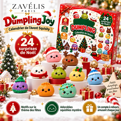 Zavelis™ Calendrier de l’Avent Squishy DumplingJoy