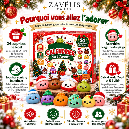 Zavelis™ Calendrier de l’Avent Squishy DumplingJoy