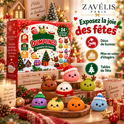 Zavelis™ Calendrier de l’Avent Squishy DumplingJoy