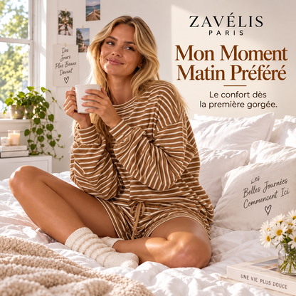 Zavelis™ Ensemble Rayé Femme