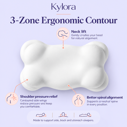 Zavelis™ CloudAlign Oreiller Cervical Ergonomique à Mémoire de Forme