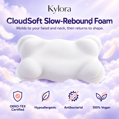 Zavelis™ CloudAlign Oreiller Cervical Ergonomique à Mémoire de Forme