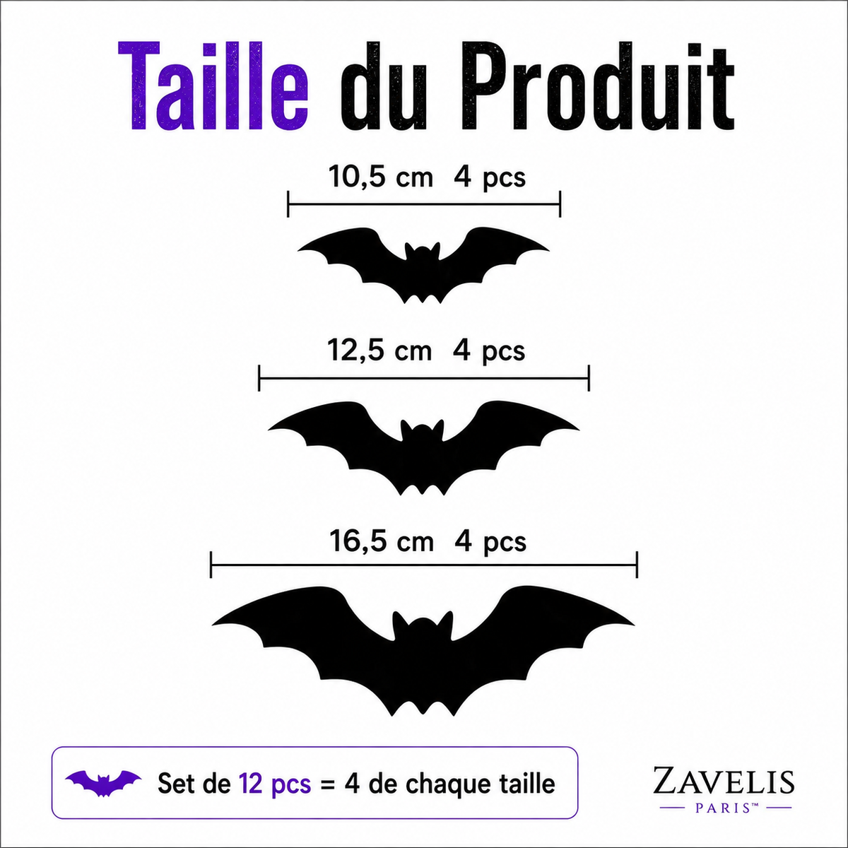 Zavelis™ Chauves-Souris Lumineuses