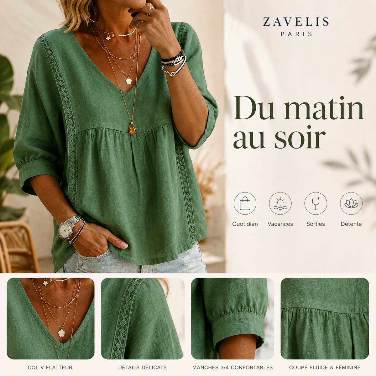 Zavelis™ Blouse Bella