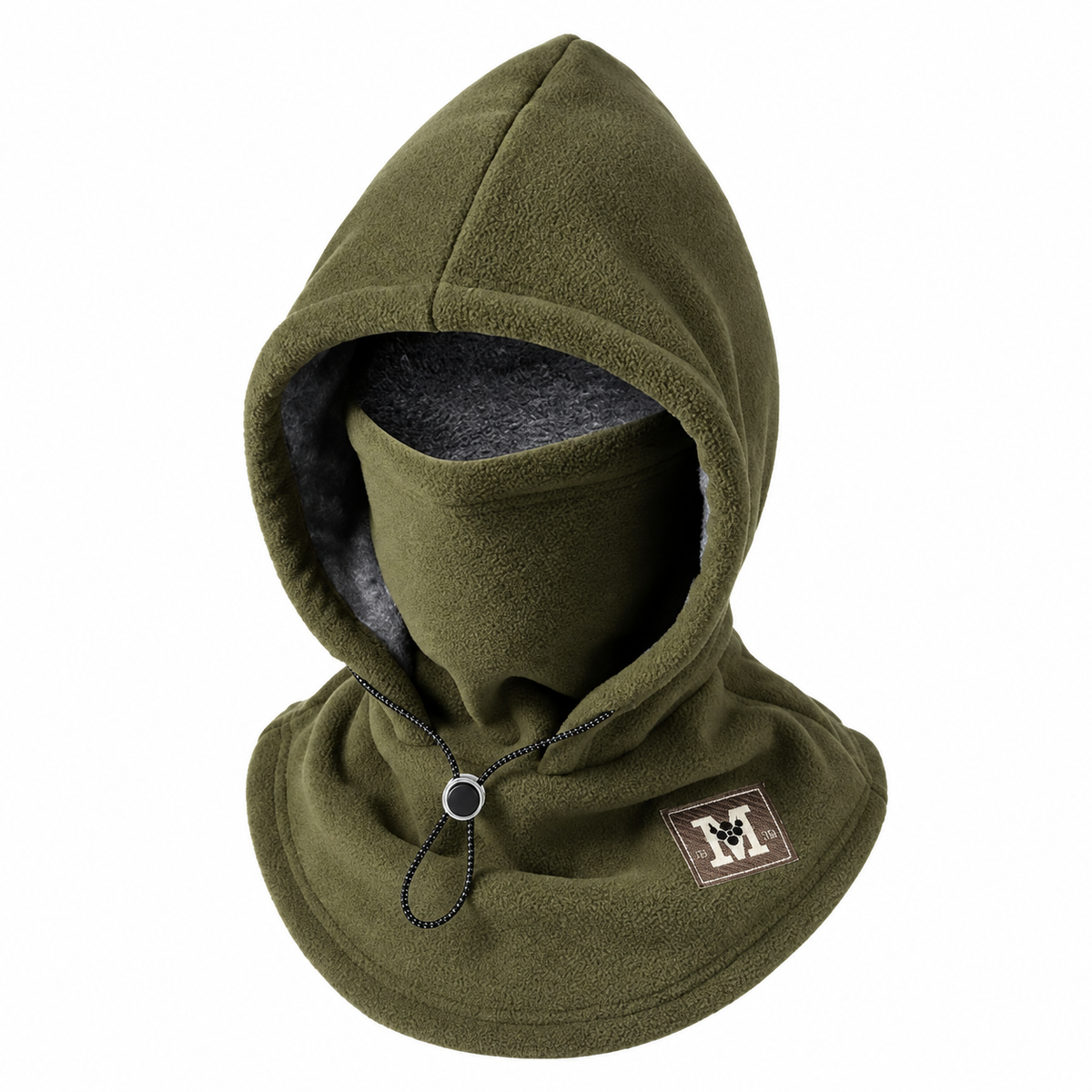 Zavelis™ Cagoule d’Hiver Doublée Polaire avec Cache-Visage Intégré