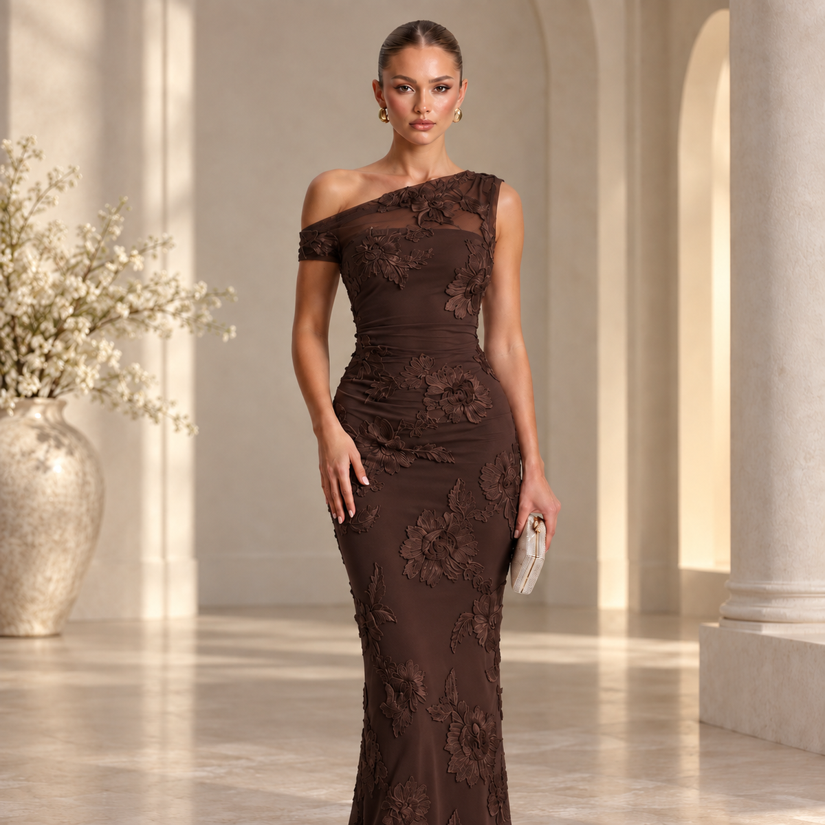 Zavelis™ Robe Fleuréa en Tulle Floral 3D