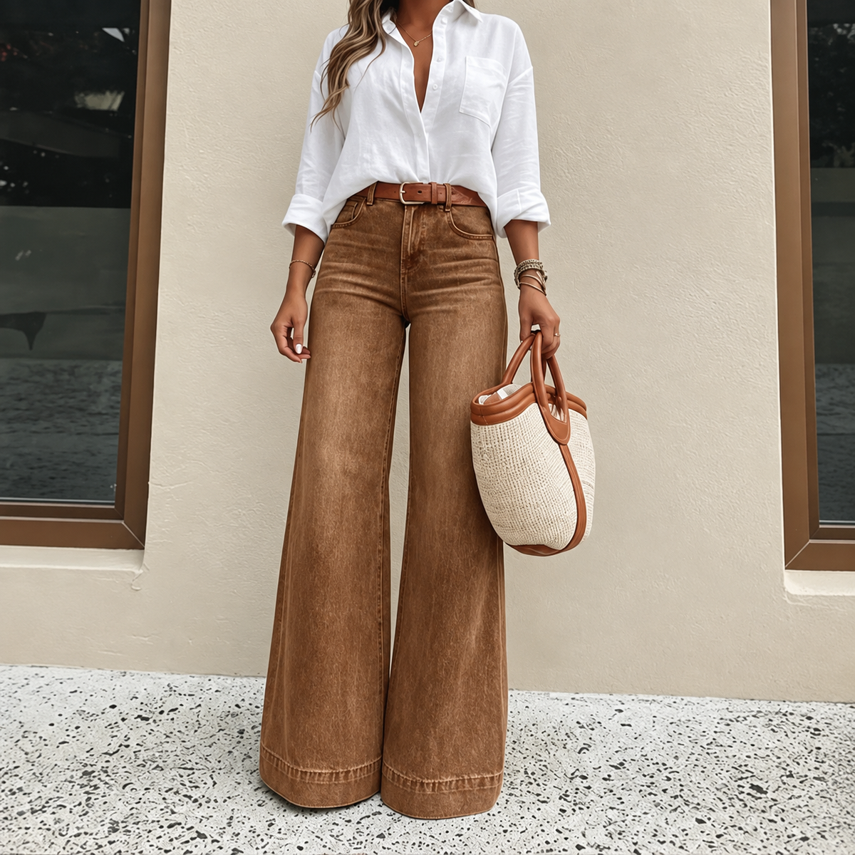 Zavelis™ Jean Coupe Ample Femme
