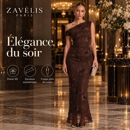 Zavelis™ Robe Fleuréa en Tulle Floral 3D