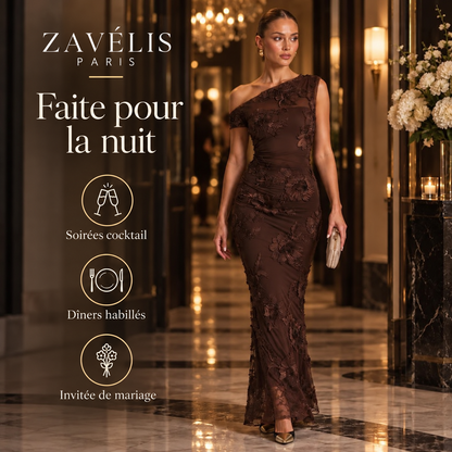 Zavelis™ Robe Fleuréa en Tulle Floral 3D