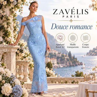 Zavelis™ Robe Fleuréa en Tulle Floral 3D