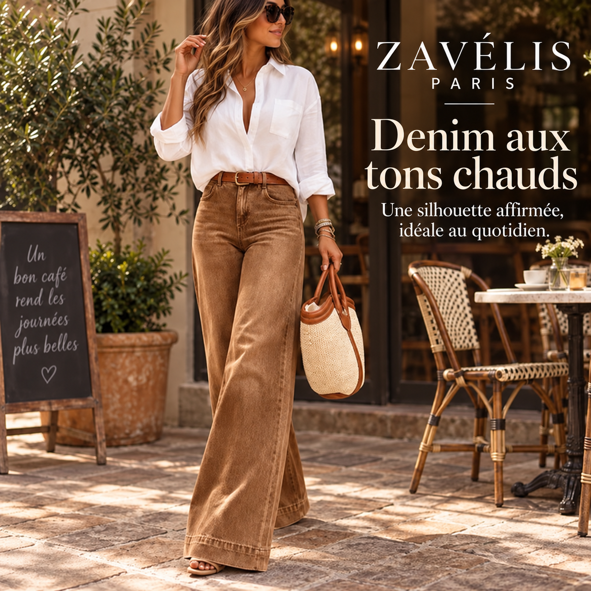 Zavelis™ Jean Coupe Ample Femme
