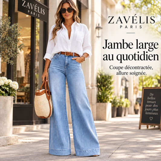Zavelis™ Jean Coupe Ample Femme