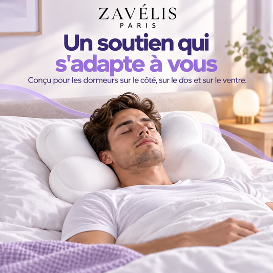 Zavelis™ CloudAlign Oreiller Cervical Ergonomique à Mémoire de Forme