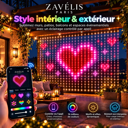 Zavelis™ Rideau Lumineux LED Intelligent