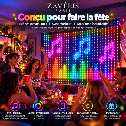 Zavelis™ Rideau Lumineux LED Intelligent