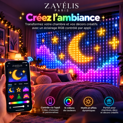 Zavelis™ Rideau Lumineux LED Intelligent