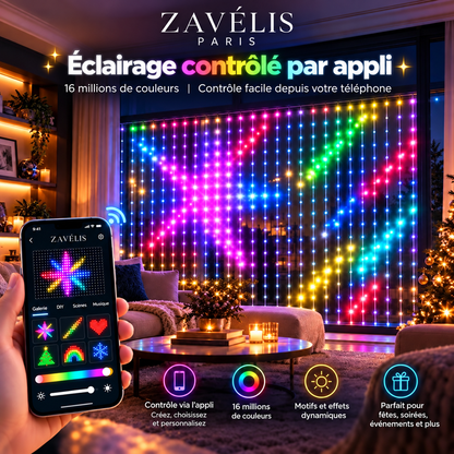 Zavelis™ Rideau Lumineux LED Intelligent
