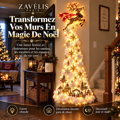 Zavelis™ Magic Trail Décoration Murale Lumineuse de Noël