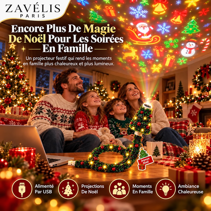 Zavelis™ Projecteur de Noël USB en Forme de Sapin