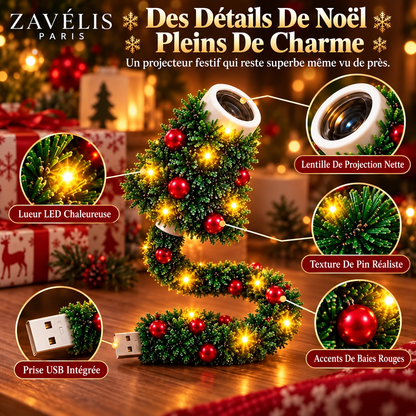 Zavelis™ Projecteur de Noël USB en Forme de Sapin