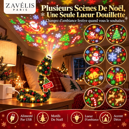 Zavelis™ Projecteur de Noël USB en Forme de Sapin