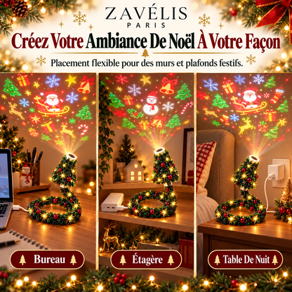 Zavelis™ Projecteur de Noël USB en Forme de Sapin