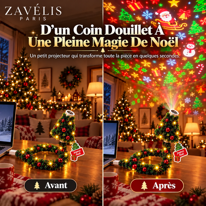 Zavelis™ Projecteur de Noël USB en Forme de Sapin