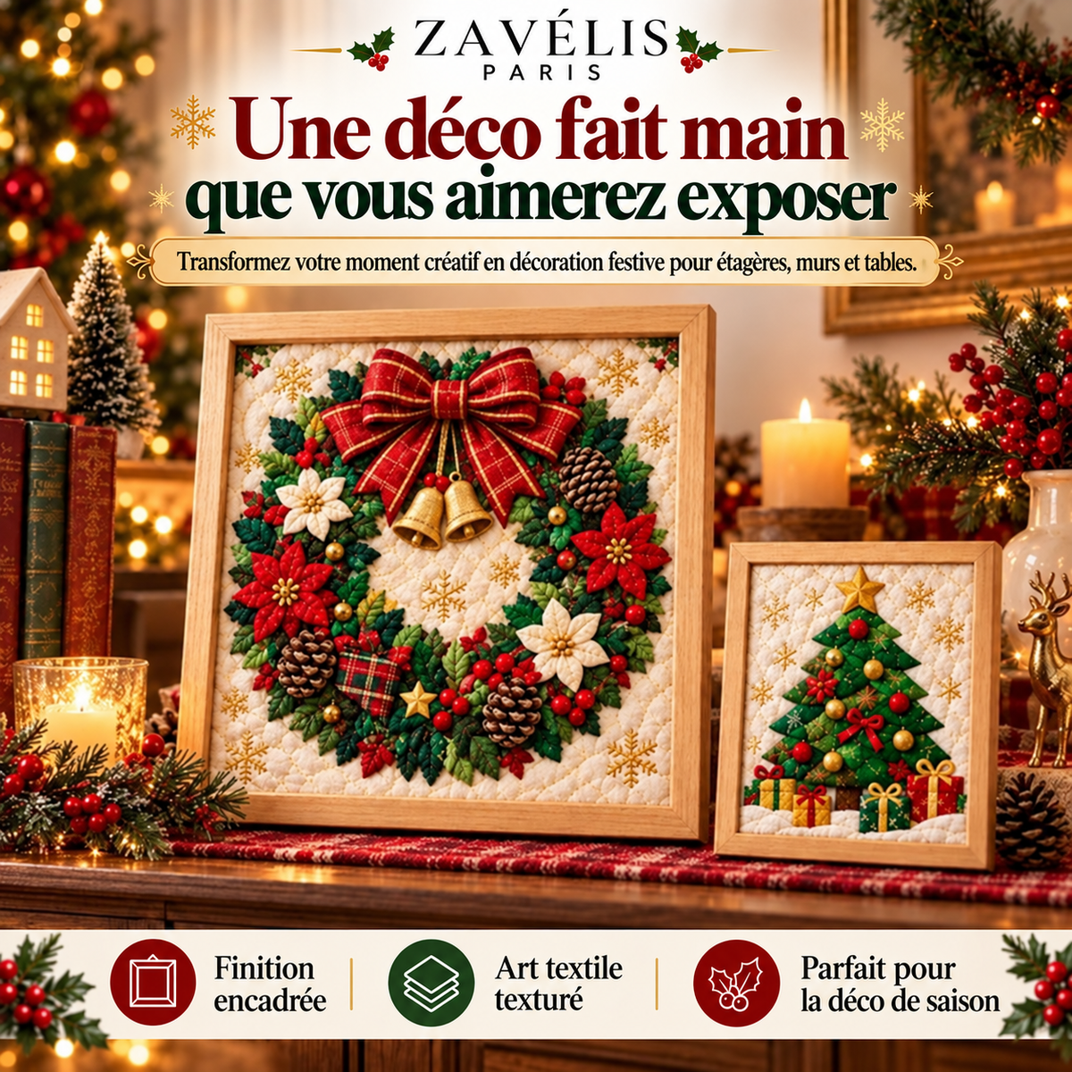 Zavelis™ Kit Créatif Patchwork en Tissu