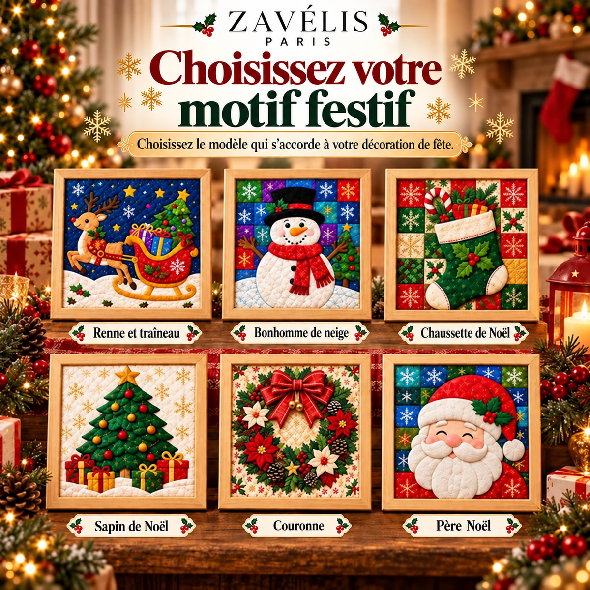 Zavelis™ Kit Créatif Patchwork en Tissu