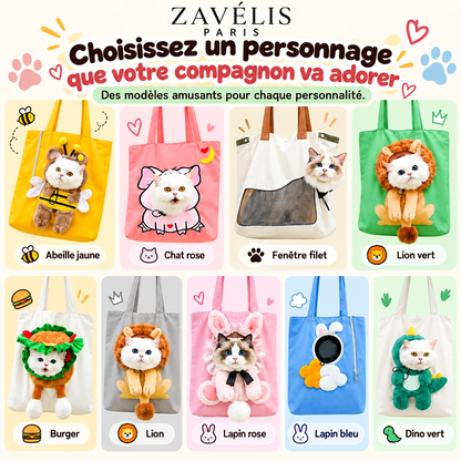 Zavelis™ BeeCarry Sac de Transport en Toile pour Animaux