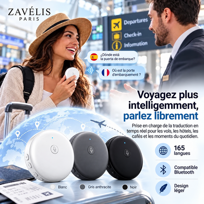 Zavelis™ Stylo de Traduction IA en Temps Réel