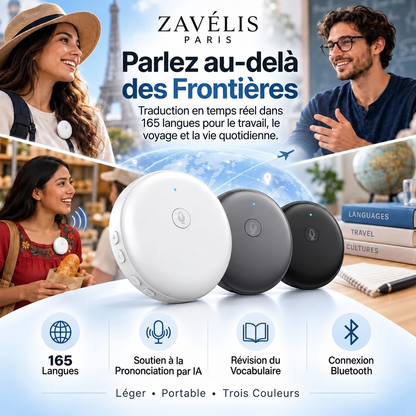 Zavelis™ Stylo de Traduction IA en Temps Réel