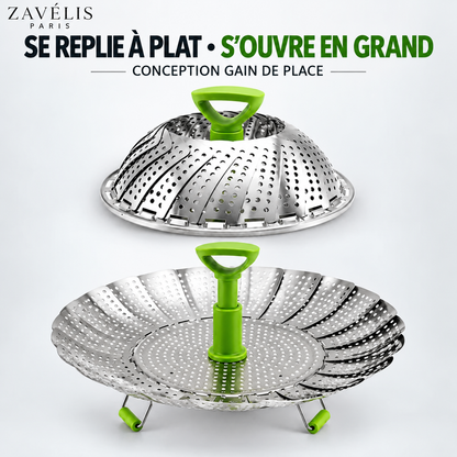 Zavelis™ Panier Vapeur Pliable FoldFresh