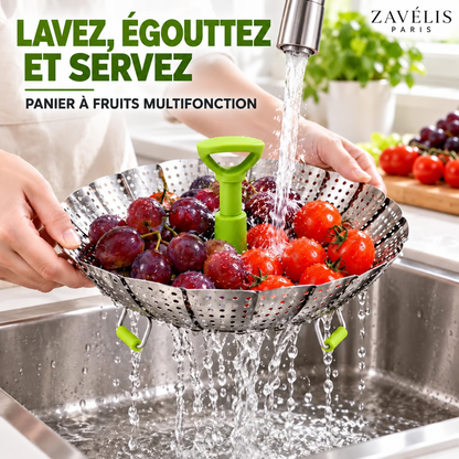 Zavelis™ Panier Vapeur Pliable FoldFresh