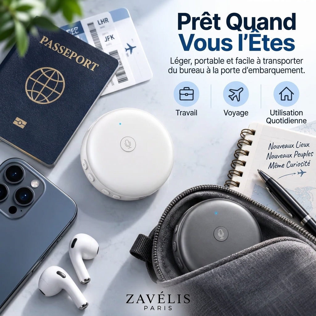 Zavelis™ Stylo de Traduction IA en Temps Réel