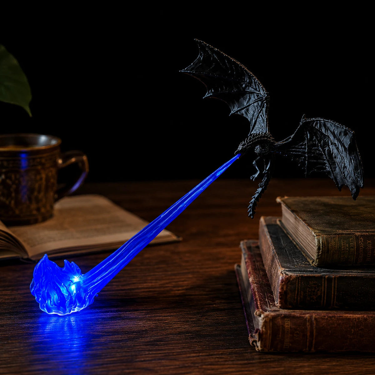 Zavelis™ EmberWing LED Dragon Flame Corner Decor