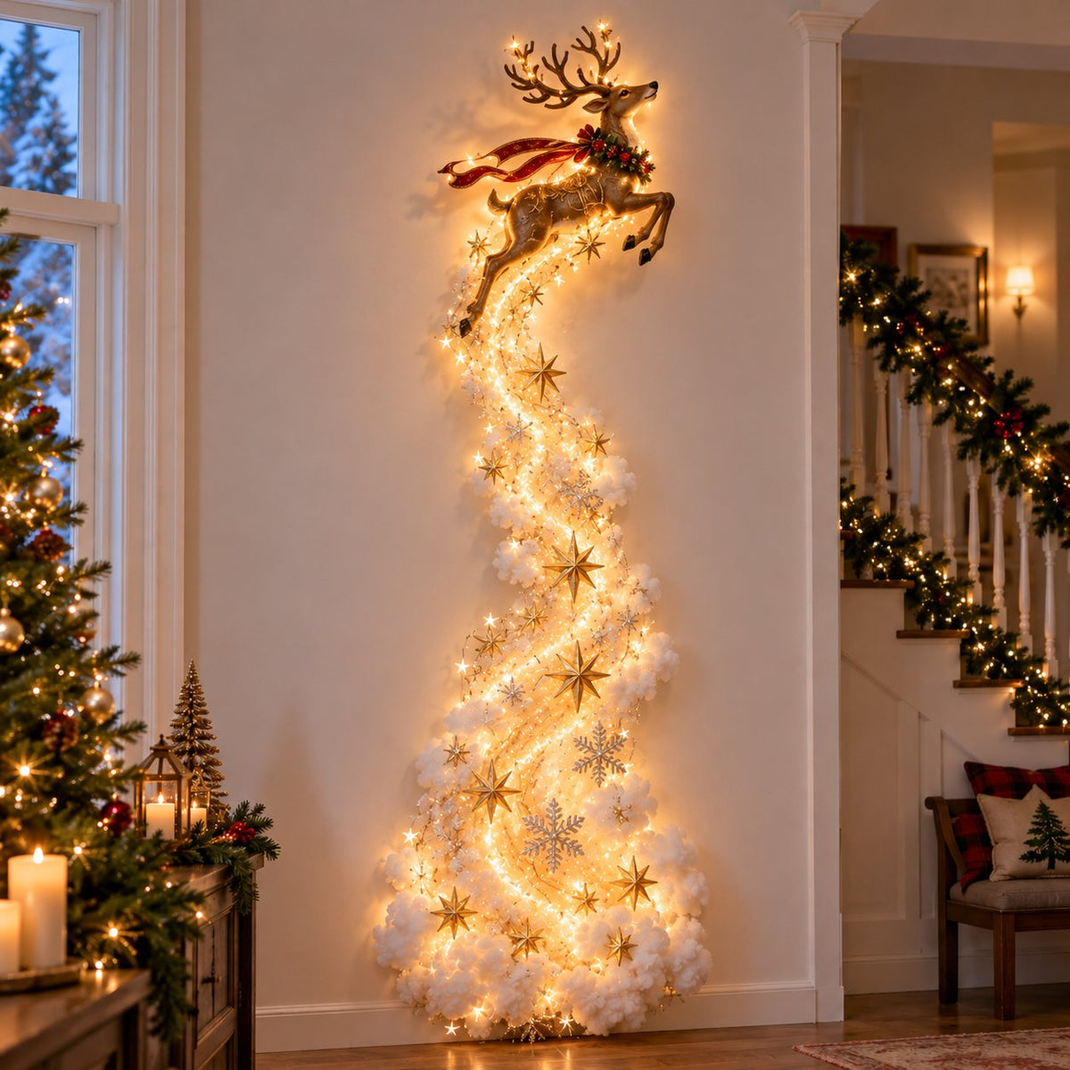 Zavelis™ Magic Trail Décoration Murale Lumineuse de Noël